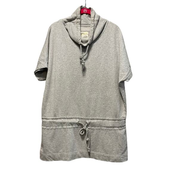 Old Navy Gray Tunic Cowl Necklie Sweatshirt with tie Waist Med - Picture 11 of 11